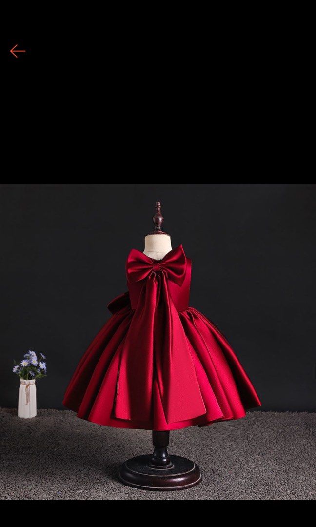 Red gown for best sale flower girl