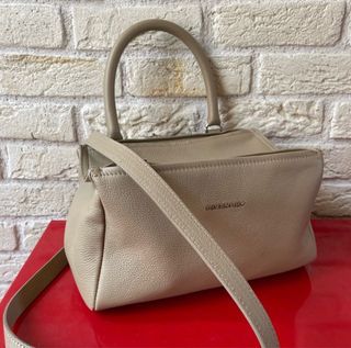 Givenchy Small Pandora Leather Bag in Taupe