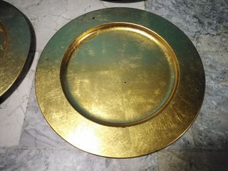 Golden Charger Plates