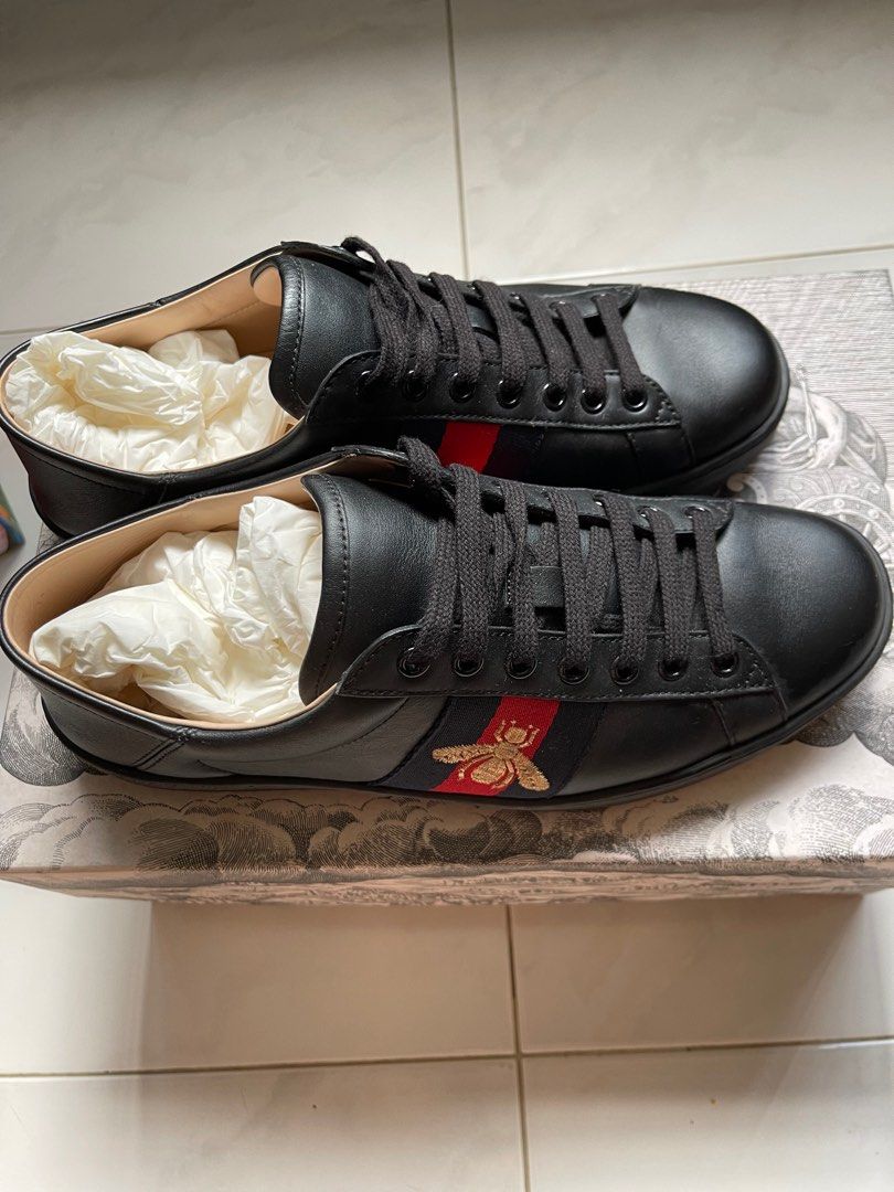 Gucci collapsible heel sneaker clearance