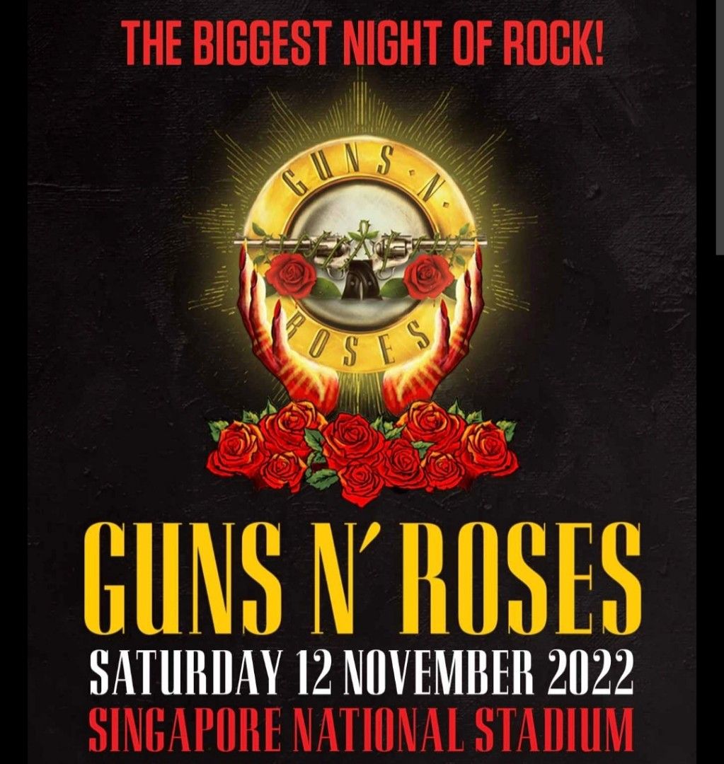 GUNS N ROSES, Tickets & Vouchers, Event Tickets on Carousell