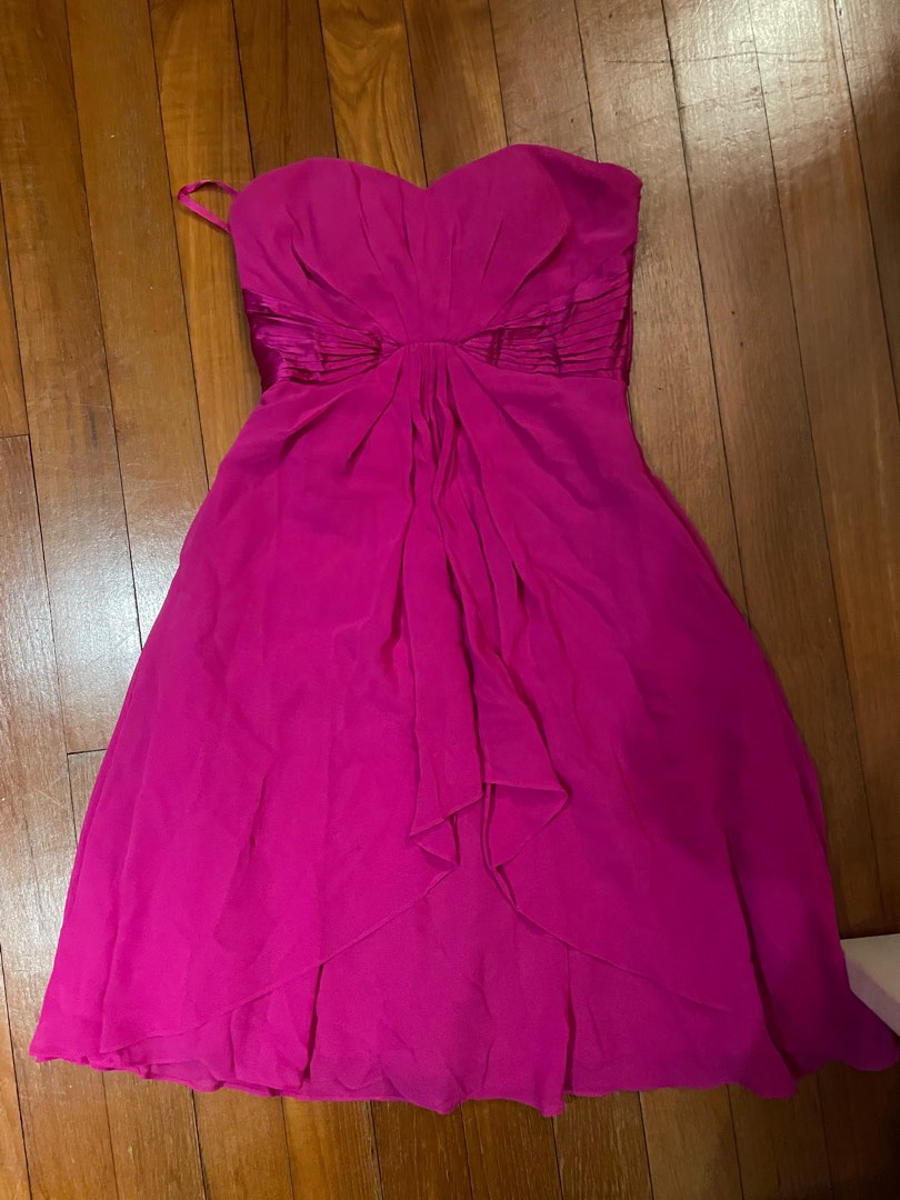 Fuschia pink top formal dresses