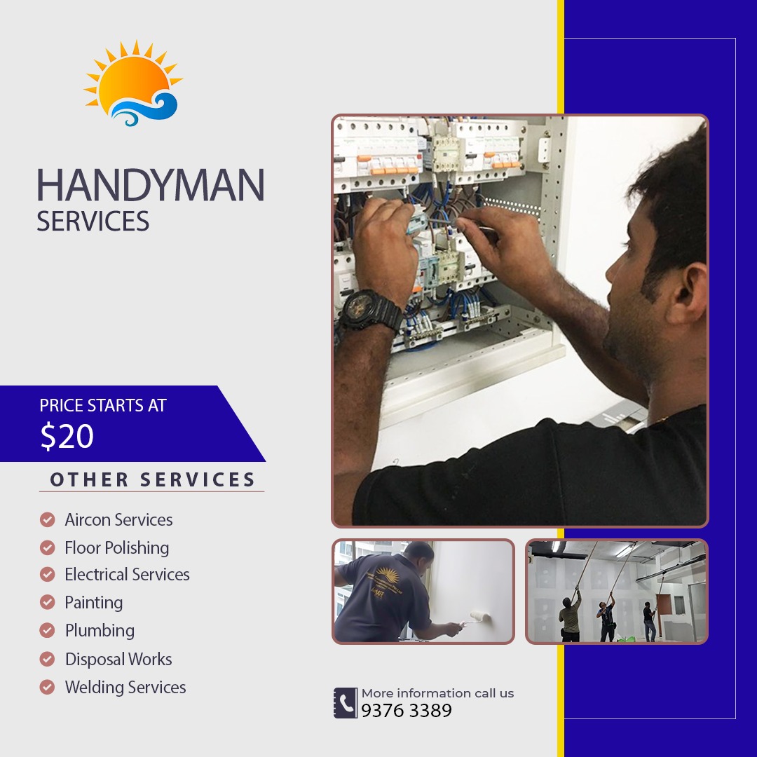 HandyMan/AirconService/Painting/Electrical/Plumbing/Disposal/Welding