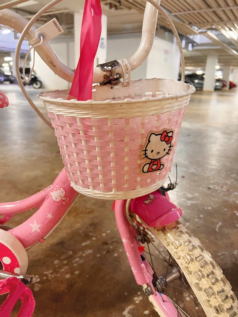 Hello kitty bike basket on sale