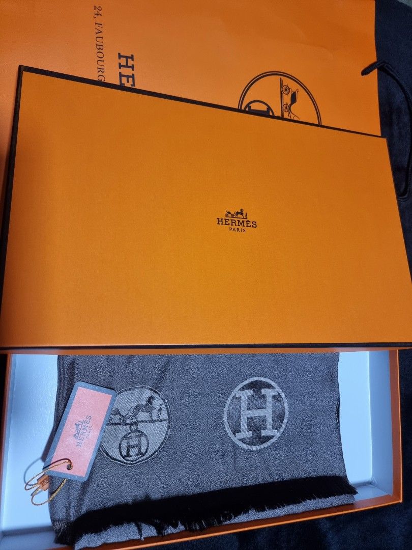 Hermes Cashmere Shawl, Luxury, Accessories on Carousell