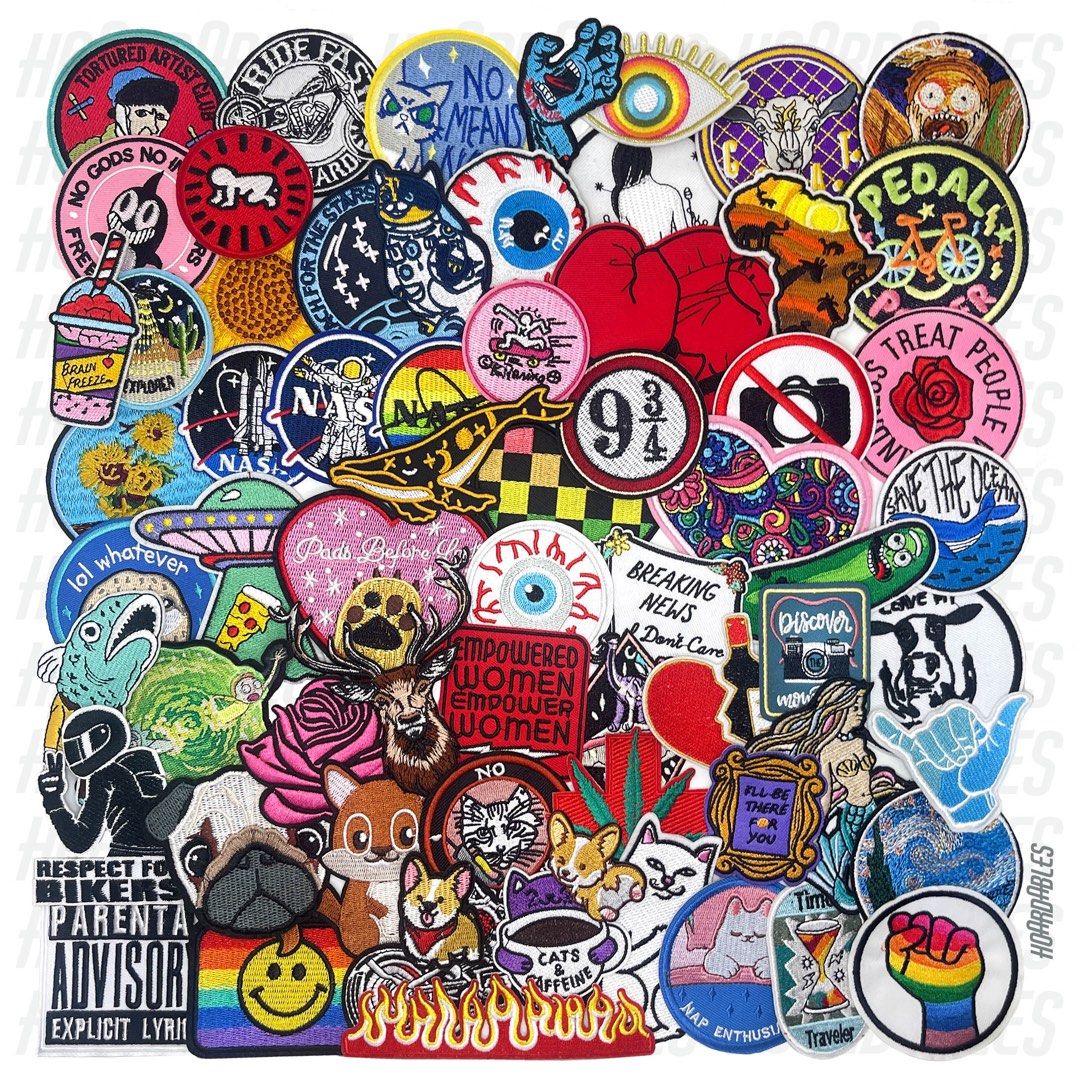 Hoardables iron on patch embroidery random design (Category: Handmade Craft) located in Manila. Submitted by hodlclub (Listing ID 1195868005, Image 3). Description: Sale for random patch Random will be sent. If per piece you can choose Designs available on ig hoardables Xs size -25 random S size -50 random L size- 99 random XL size -149 random.