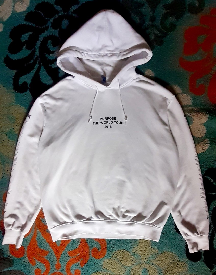 Hoodie bieber purpose world tour 2016 RARE not tommy supreme