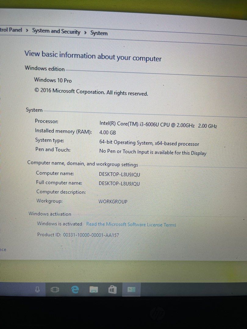 Hp laptop big screen good condition, Computers & Tech, Laptops