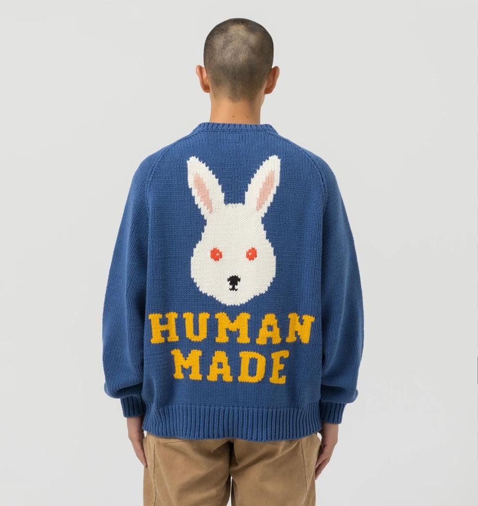 HUMAN MADE RAGLAN SLEEVE KNIT NAVY