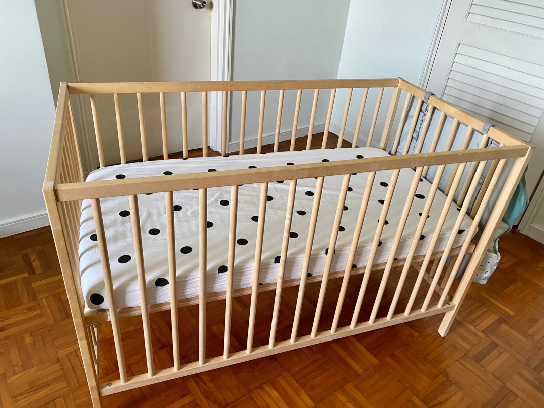 Ikea Cribs set/ cot set cot+mattress +hanging bag, Babies & Kids, Baby