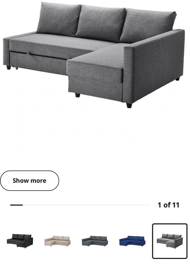 IKEA Friheten Corner Sofa Bed with Storage, Furniture & Home Living