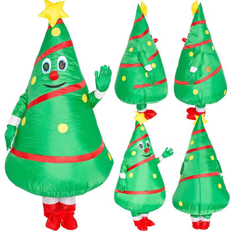Inflatable Christmas Tree Costume Dress Up Mascot Party Cosplay, Hobbies & Toys, Stationery