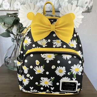 INSTOCK Loungefly Disney Minnie Mouse Black Backpack 🌼 bagpack mini bag back pack daisy daisies trendy US exclusive jujube style cute edgy stylish