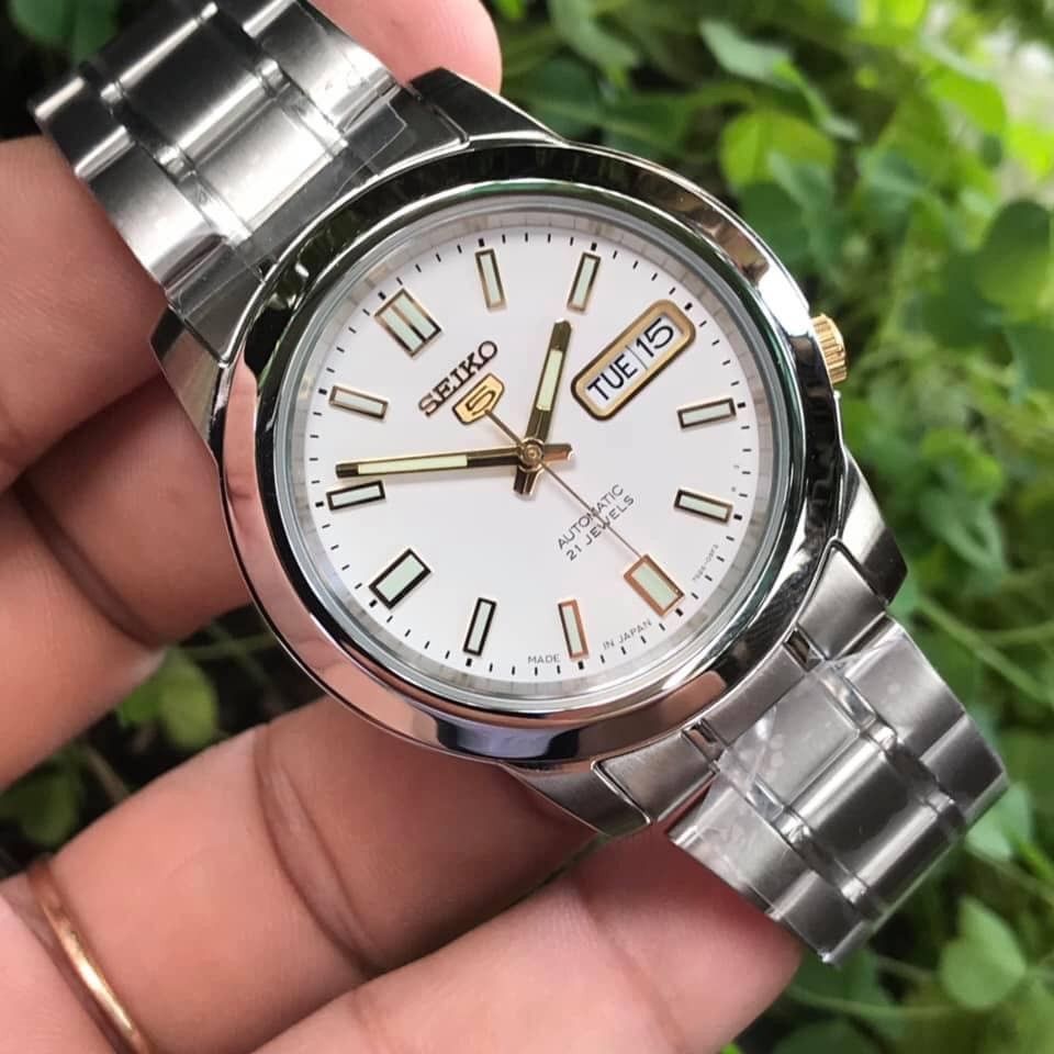 JAPAN MADE Seiko 5 SNKK07J1 Men s Women s Unisex Automatic White