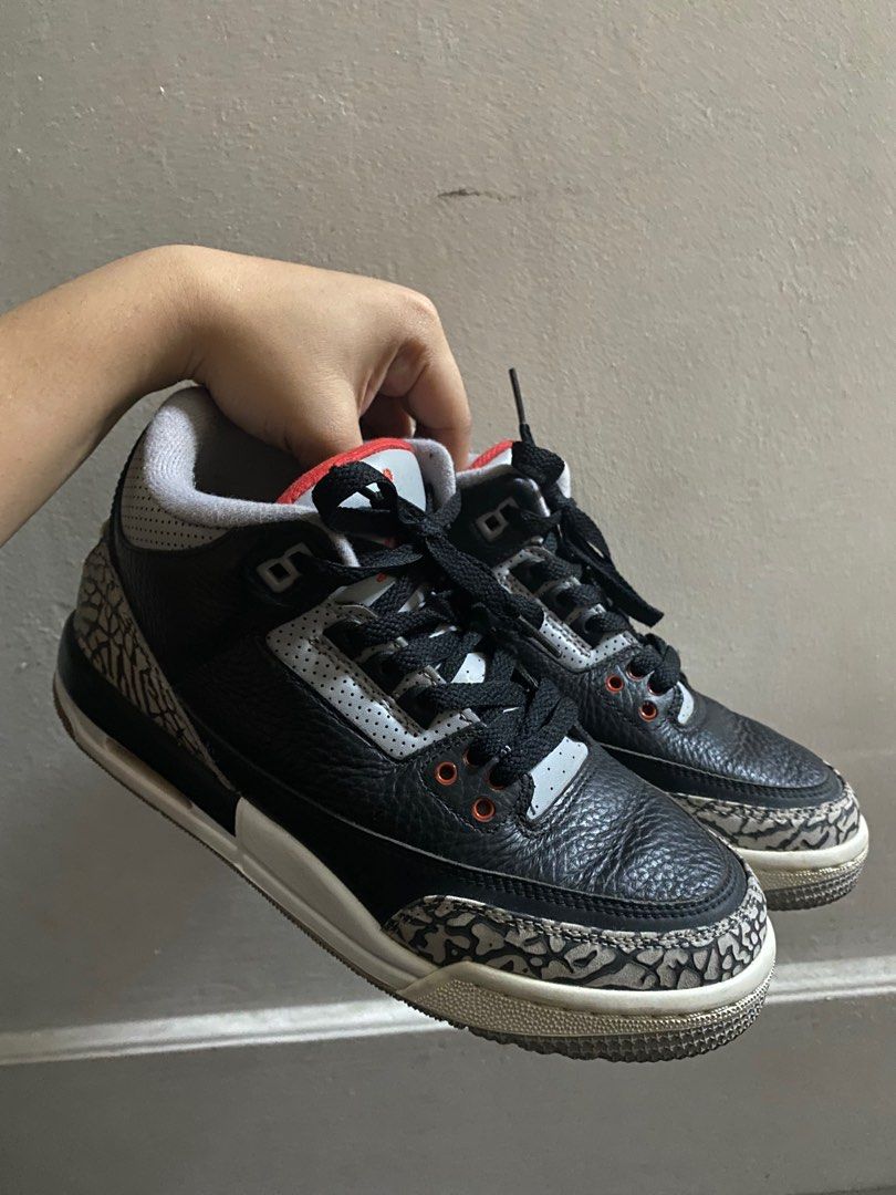 Jordan retro 3 black cement clearance