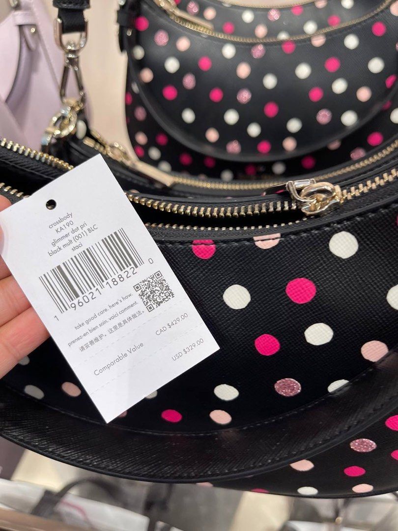 Kate spade glitter hotsell polka dot purse
