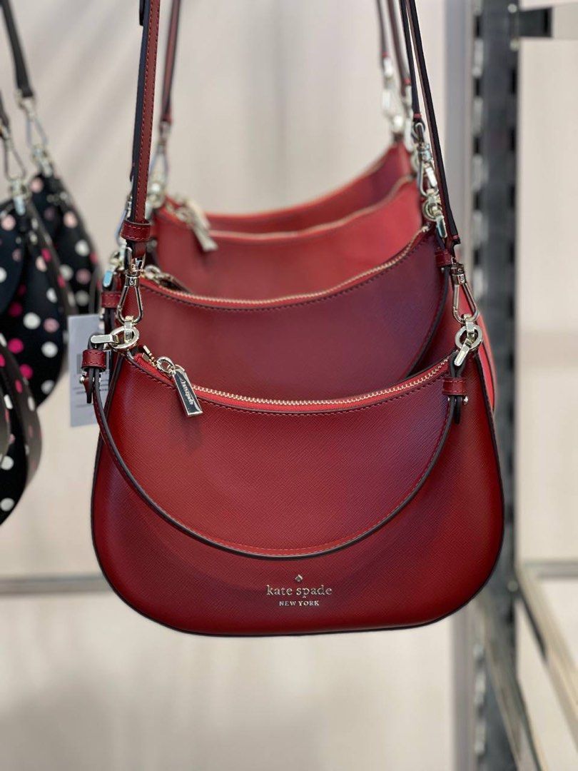 Kate Spade Staci Shoulder Crossbody in Red Currant, Luxury, Bags & Wallets  on Carousell