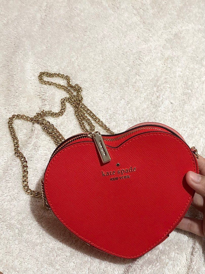 Buy KATE SPADE Heart Shaped Crossbody Bag | Red Color Women | AJIO LUXE