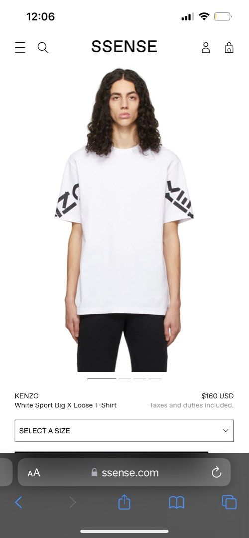 Kenzo cuff tee sale