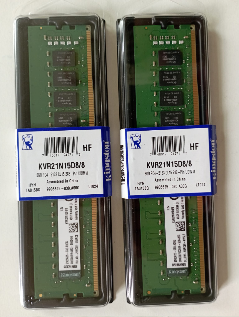 Kingston 8GB BPC2133 DDR4 2133 MHz CL15 288 Pin UDIMM Desktop