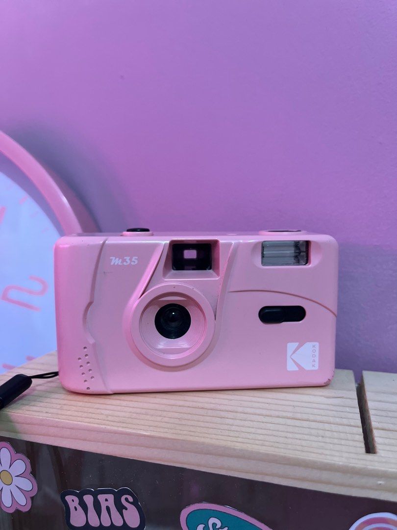 kodak 35mm camera pink