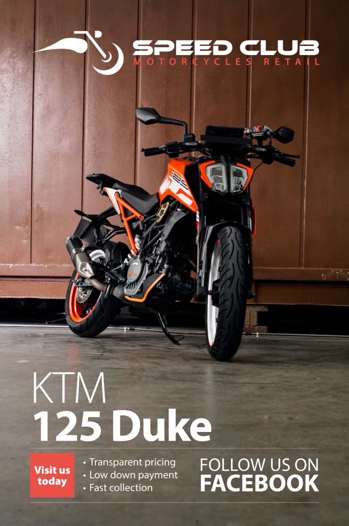 Duke 125 low down payment outlet