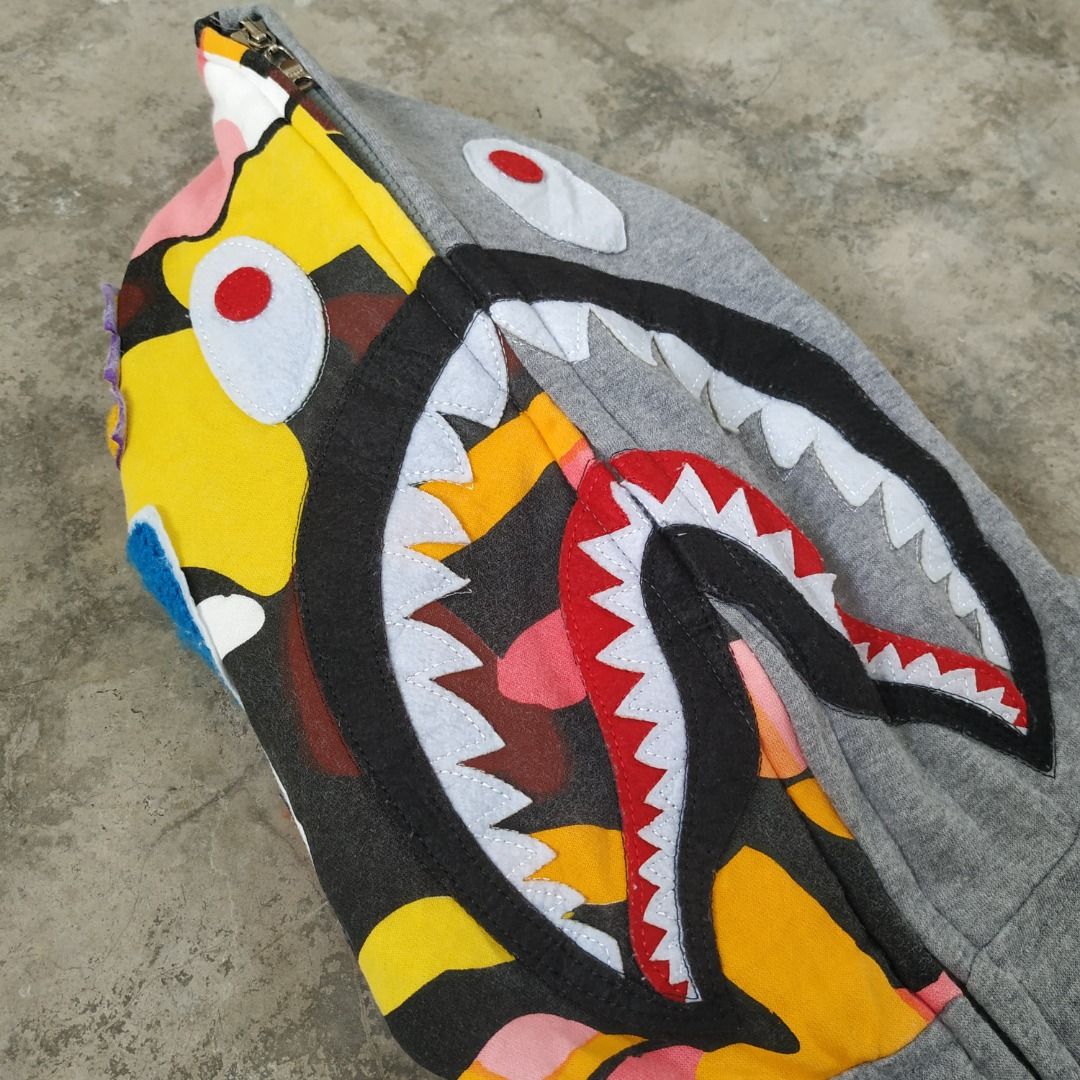 Hypebeast shark hoodie top
