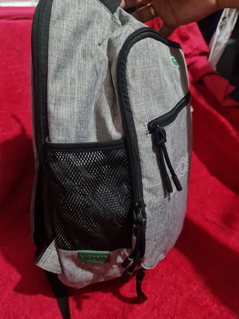 Lacoste backpaxk (Category: Backpacks) located in Manila. Submitted by microus (Listing ID 1195968366, Image 2). Description: laptop bag - item only.