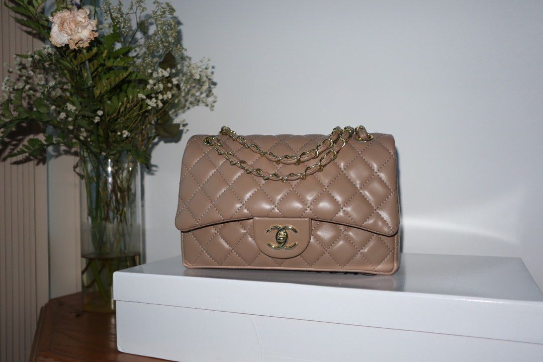 Leather Double Flap Bag, Women's Fashion, Bags & Wallets on Carousell