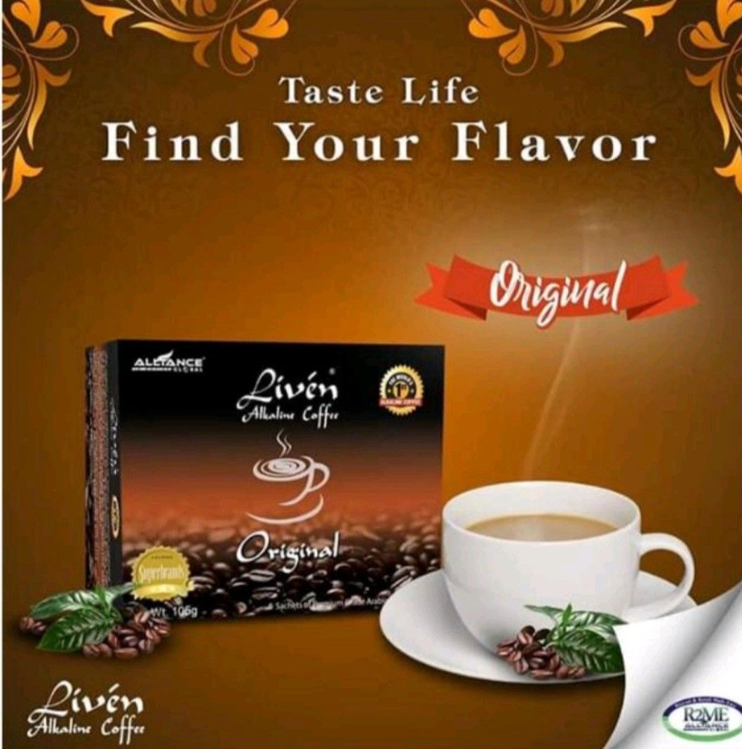 Liven Alkaline Coffee (Original/Latte/Cappuccino) 5 Sachets, Food
