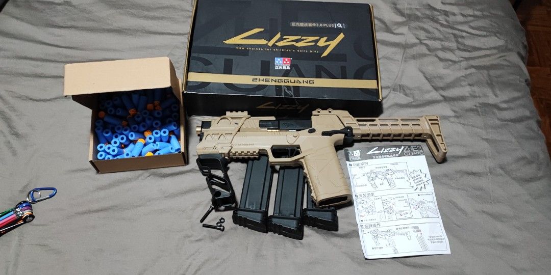 Lizzy Gecko 3.0 Nerf Blaster, Hobbies & Toys, Toys & Games on Carousell