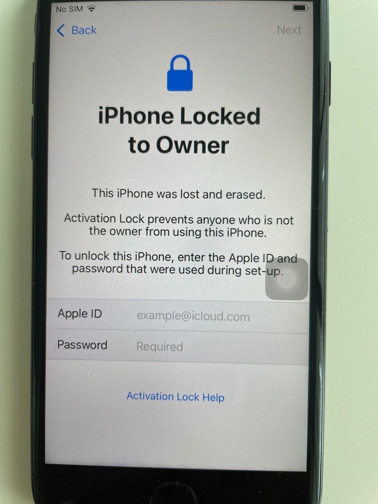 Locked iphone7