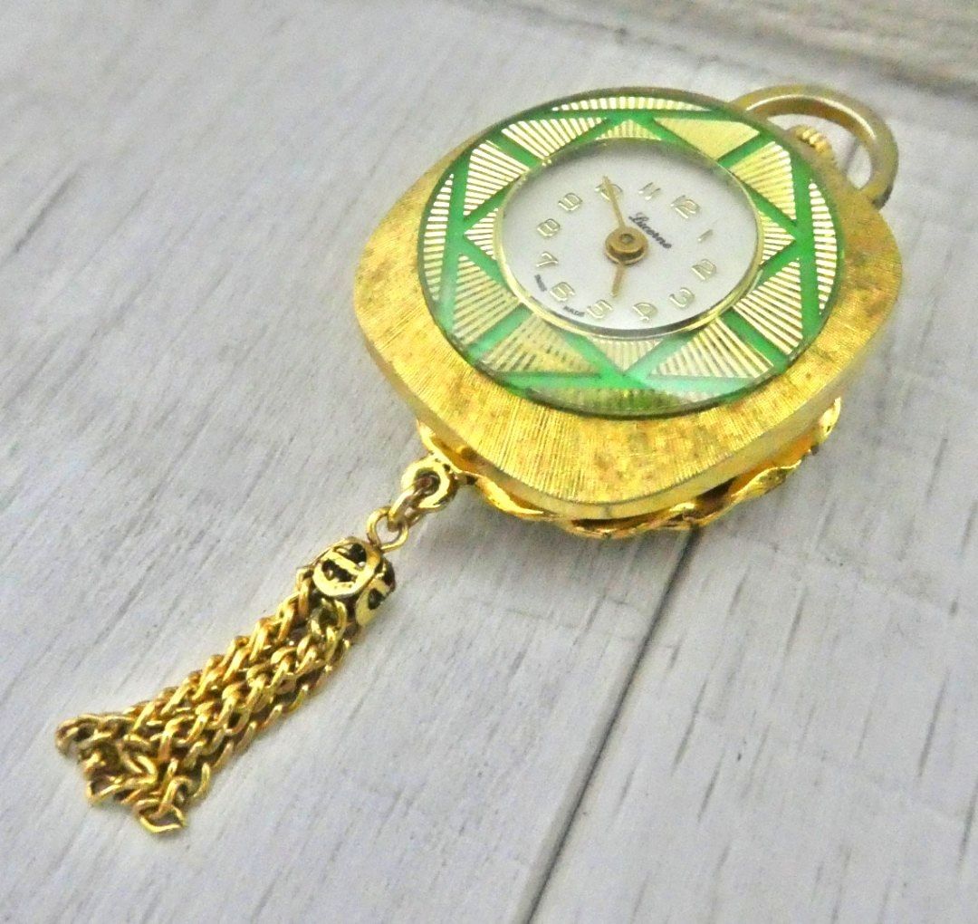 Lucerne Swiss Made Vintage Mechanical Manual Winding Pendant Watch