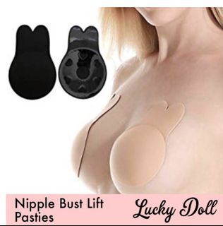 LuckyDoll® Reusable Pushup Nipple Cover Adhesive Stick on Silicon Anti Sagging Breast Lift Tape Bra