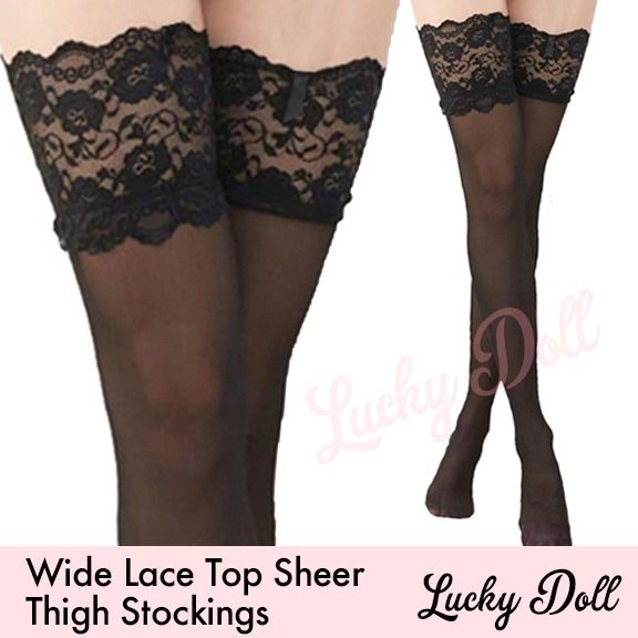 Women's Stay Up Floral Lace Thigh High Stockings
