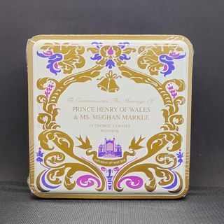 M&S Prince Henry and Meghan Markle Royal Wedding Commemorative Collectible Tin Can