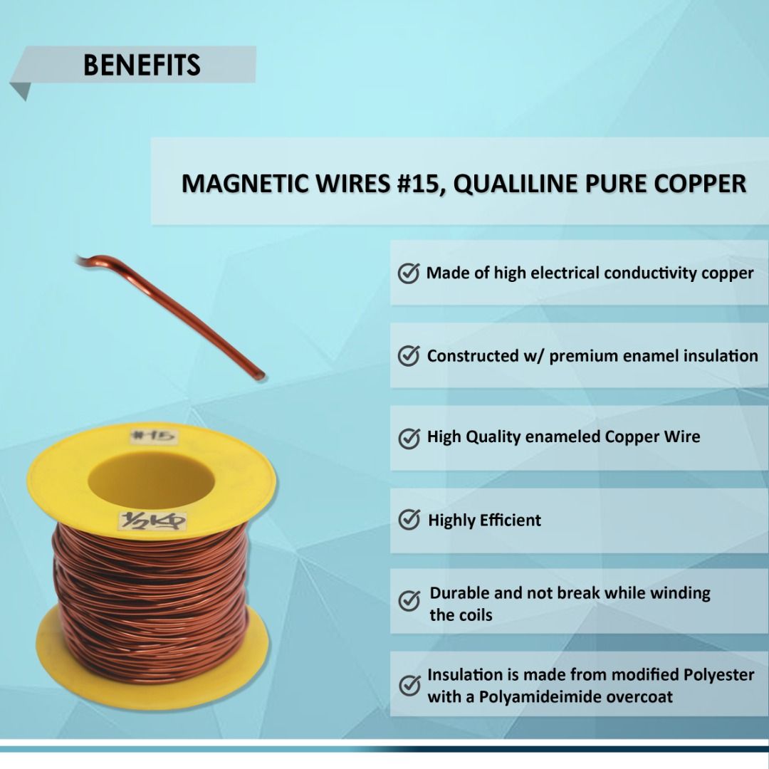 WIRES 15 AWG 0.057", QUALILINE PURE COPPER, BEST FOR
