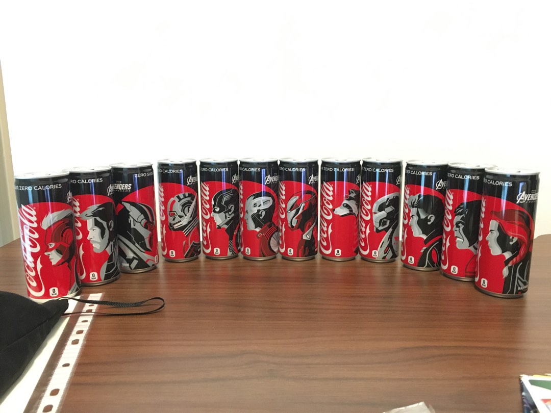 Marvel Avengers Coke Zero, Food & Drinks, Beverages on Carousell