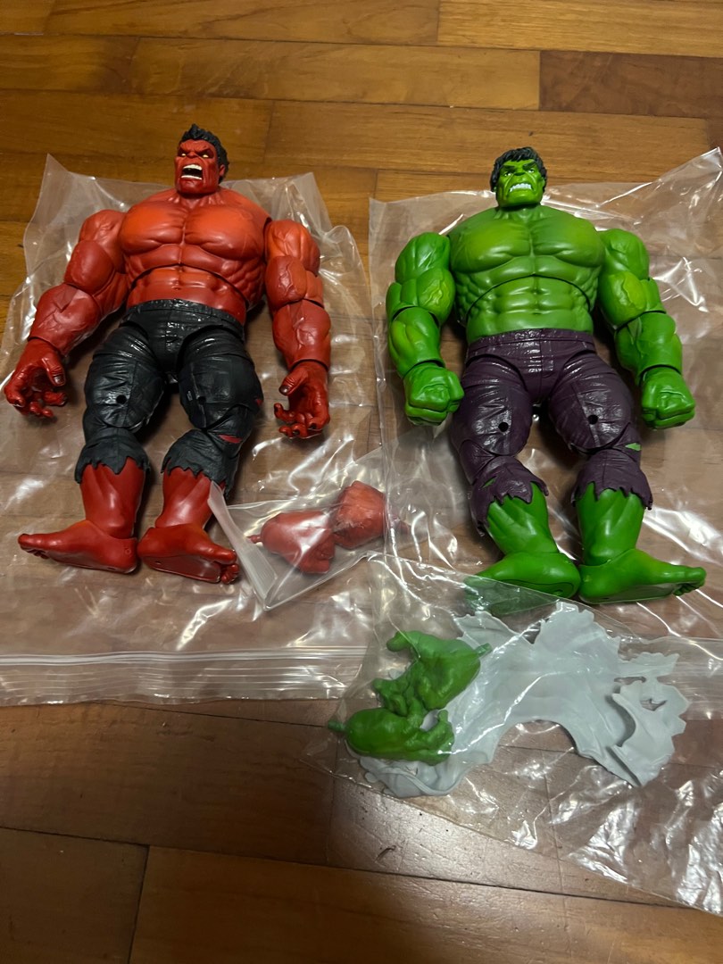 Marvel legends red hulk green hulk Hobbies Toys Toys Games