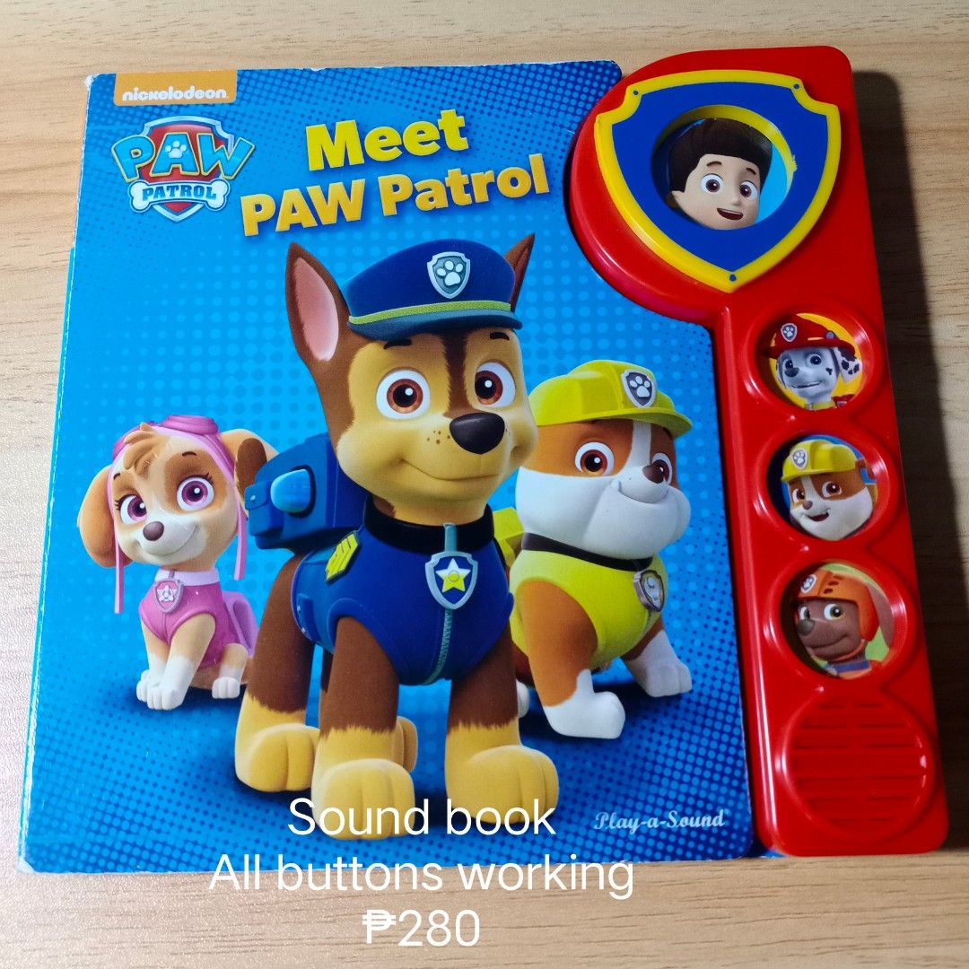 Meet Paw Patrol Sound book Read,Sing and meet Ryder and the pups ...