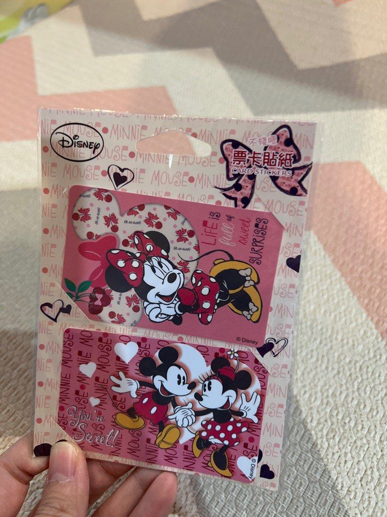 Original Disney Mickey and Minnie card sticker, Hobbies &amp; Toys ...