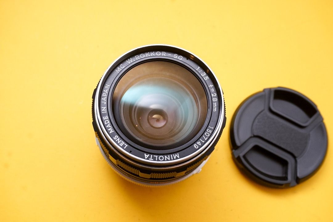Minolta 28mm f3.5 MC W.ROKKORSG manual focus lens, Photography, Lens
