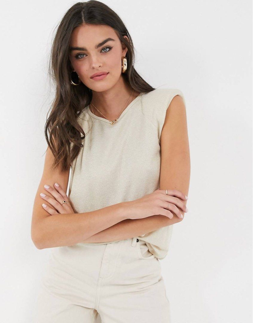 Mango hot sale padded shirt