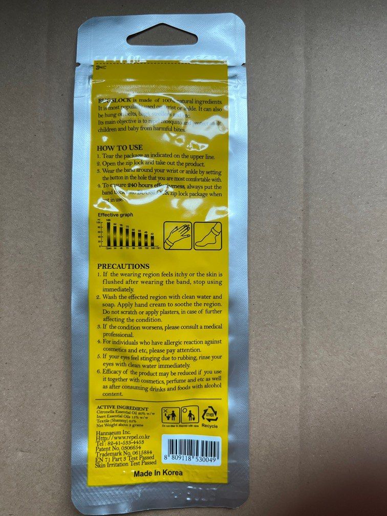Mosquito Repellent Spray and Band, Health & Nutrition, Insect Repellent