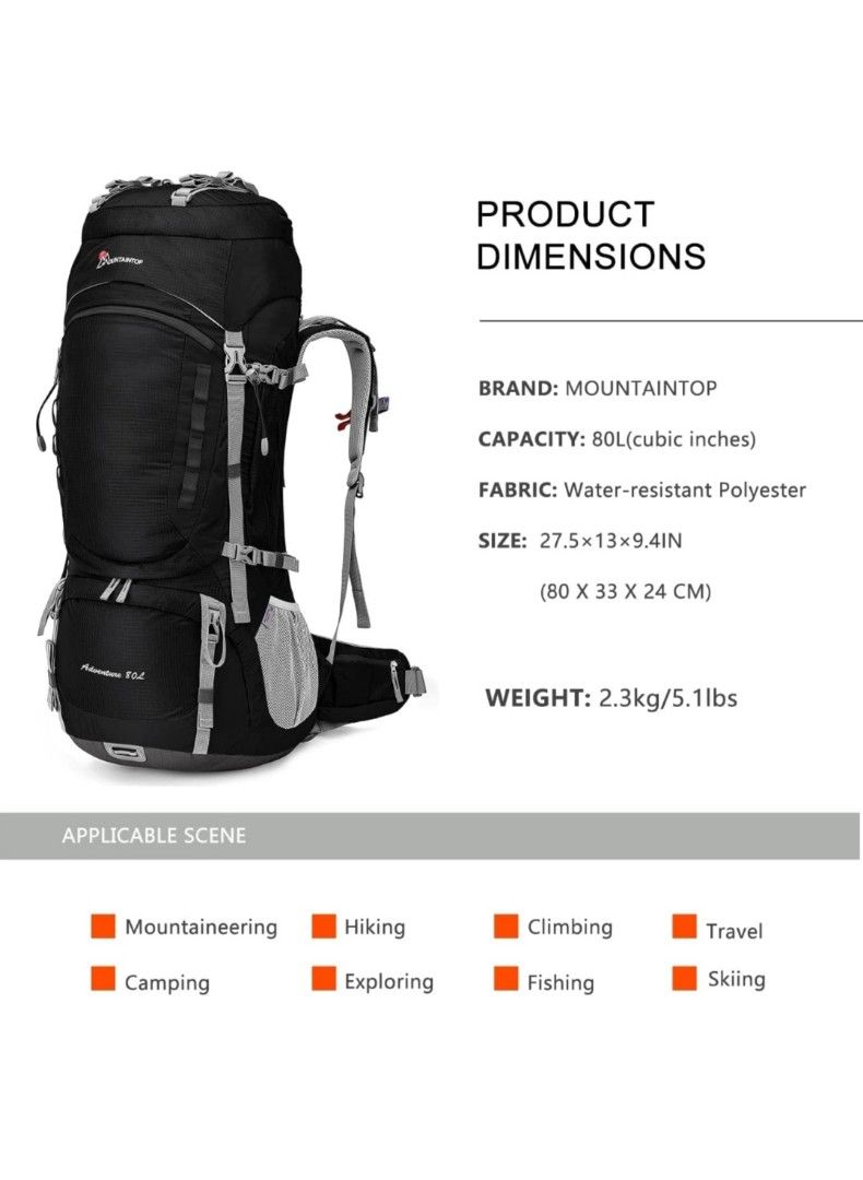 Mountaintop adventure 80l online