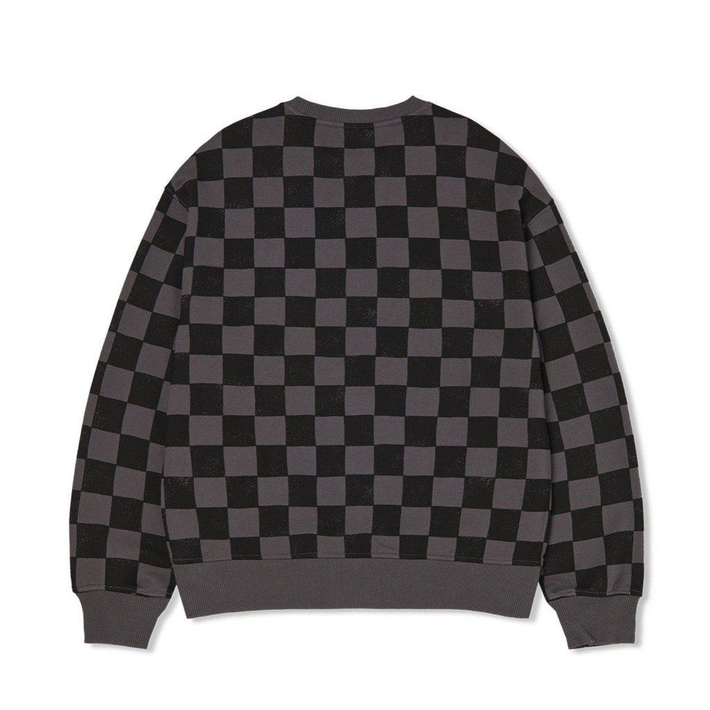 Checkerboard sweatshirt deals