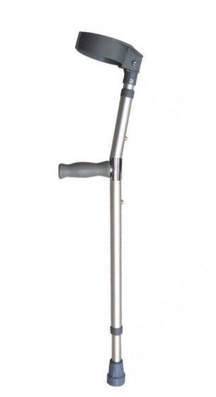 New 1 Pc Days Aluminum Lightweight Extendable Forearm Underarm Crutch  39-50inches Telescopic for Elderly Senior Citizen Pwd Special Needs Disabled Injured Leg Foot