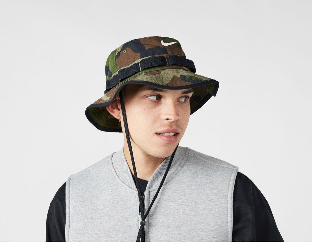 Nike men's sportswear branded best sale sideline camo bucket hat
