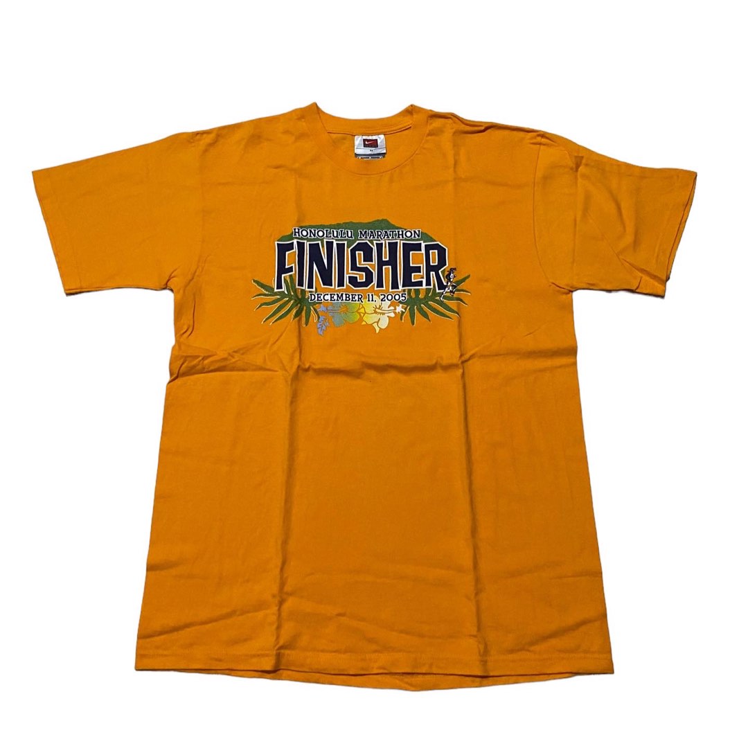 nike-team-honolulu-marathon-finisher-2005-tee-fesyen-pria-pakaian