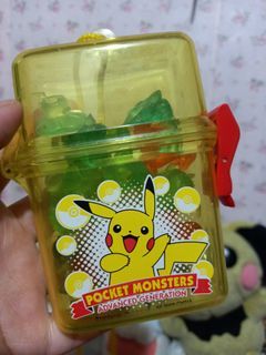 Nintend 2005 Pokemon Advande Genration Mini Container with  Figures Set